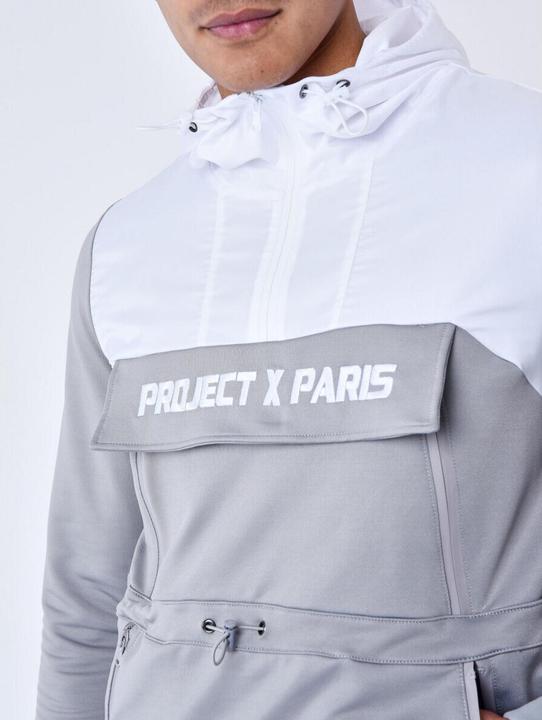 Produktbild Project X Paris zweifarbiges kapuzensweatshirt i windbreaker-stil (M)