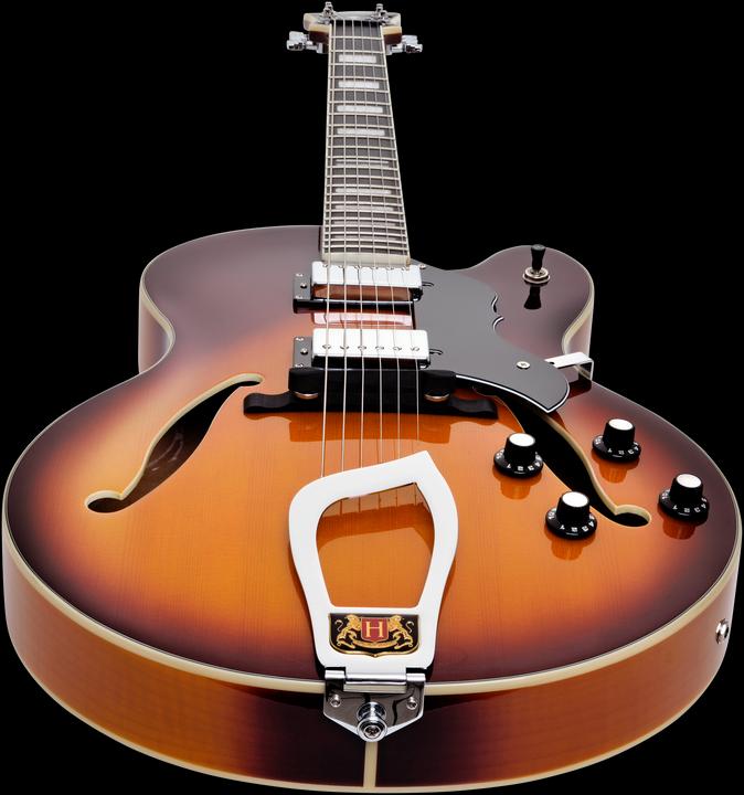 Image du produit Hagstrom Guitare électrique, HJ800, Vintage Sunburst (Guitare électrique, Épicéa)