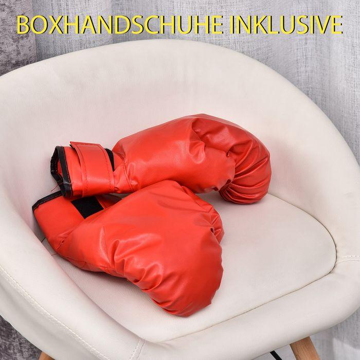 Produktbild Swisshandel24 Punchingball mit Ständer, 136-154 cm höhenverstellbar Boxsack, Standboxball Rot (24 cm)