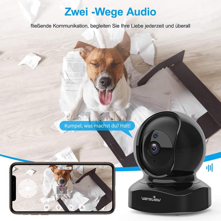 Actual product image Wansview Indoor IP Camera 1080P (Black)