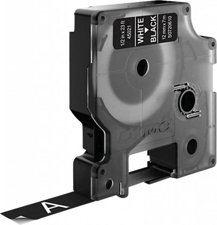 Productafbeelding Dymo S0720610 Standaard tape (1.20 cm, Zwart, Wit)