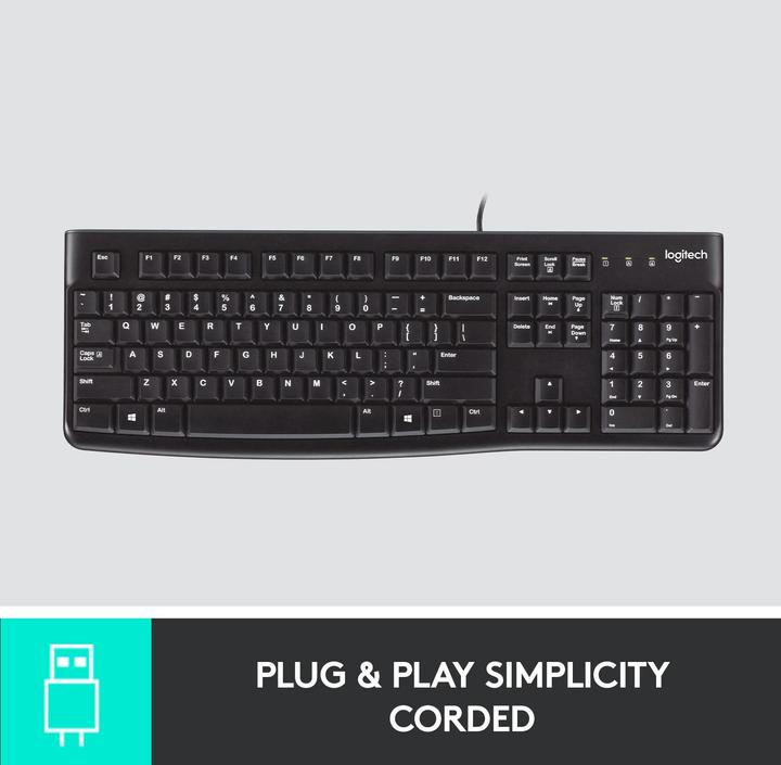 Actual product image Logitech K120 (CH, Cable)