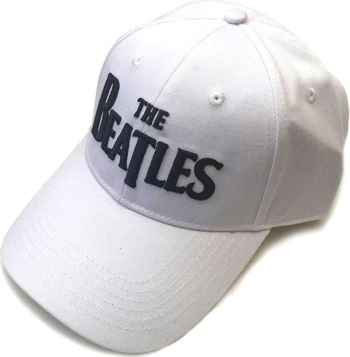 The Beatles Beatles Drop T Logo White Baseball Cap