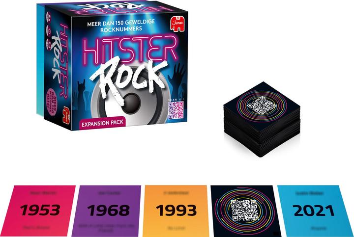 Produktbild Jumbo Hitster - Rock expansion (Netherlands) (Niederländisch)