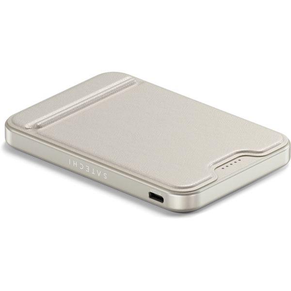 Actual product image Satechi OntheGo Magnetic Qi2 Powerbank Stand 5000 mAh Sand (5000 mAh, 15 W)