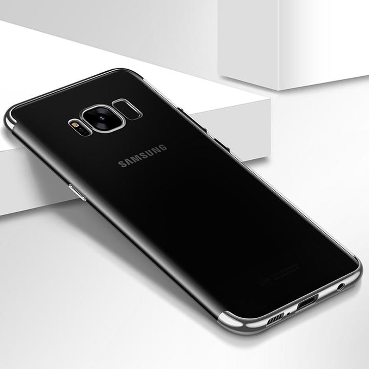 Produktbild König Design Handy Hülle Schutz Case für Samsung Galaxy S8 Durchsichtig Transparent Silber (Samsung Galaxy S8+)
