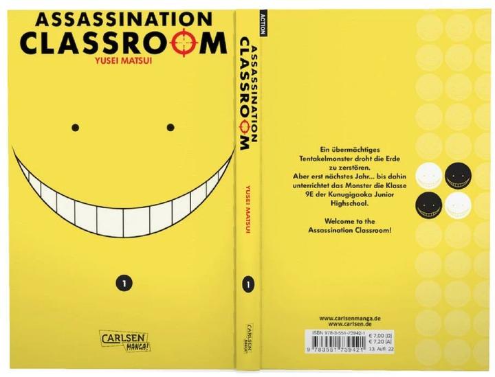 Actual product image Assassination Classroom, Band 1 (German, Yusei Matsui, 2014)