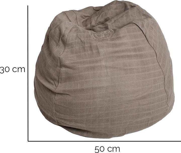 Actual product image Markland Pure Muslin beanbag chair (35 x 50 cm)
