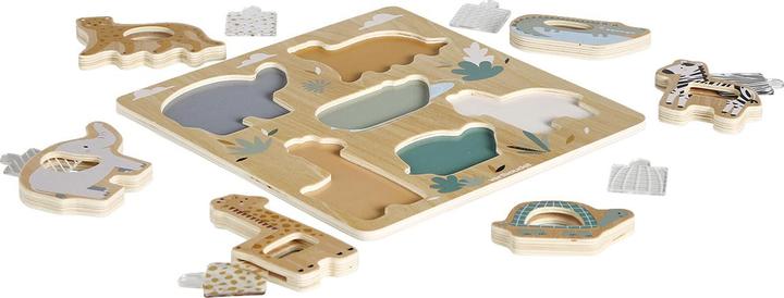 Image du produit Vertbaudet Puzzle 2 en 1 pour bébé TANSANIA en bois FSC®. (6 pièces)