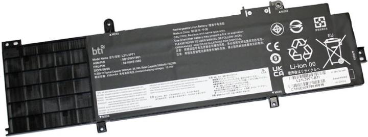 Image du produit BTI Batterie de remplacement pour ordinateur portable LENOVO T14 Gen3 AMD (39Wh) (3 cellules, 3390 mAh)