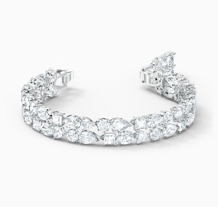 Immagine prodotto Swarovski Bracciale misto Tennis Deluxe (17 cm, Acciaio inossidabile)