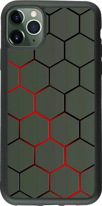 Image du produit PhoneLook Coque Silicone rigide noir Geometric Line red (Apple iPhone 11 Pro Max)