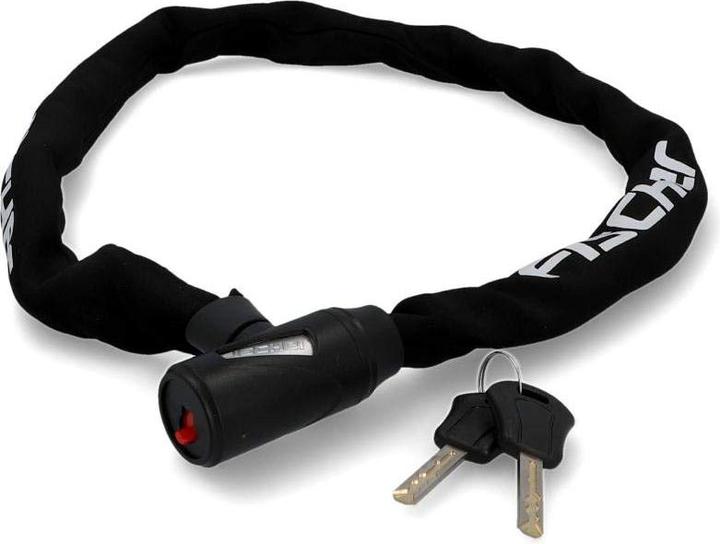 Fischer die fahrradmarke 50463 Unisex - Adult Chain Lock Neoprene 100cm 6mm Key (100 cm)