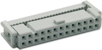 Actual product image Speed 14 pole IDC wire to board female flatcable connector with 1.27mm pitch