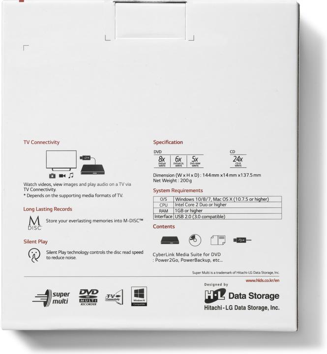 Image du produit Hl Data Storage Hitachi- Stockage de données GP60NW60 (Graveur de DVD)