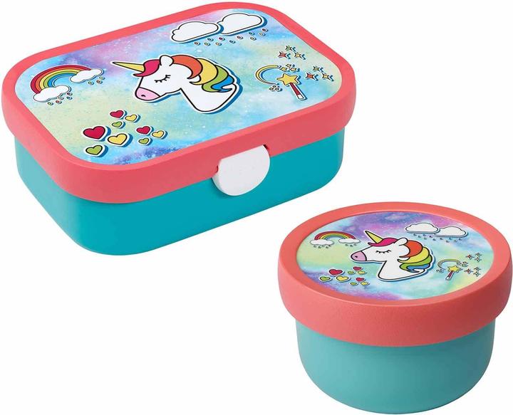 Actual product image Mepal Campus fruit and bento box unicorn