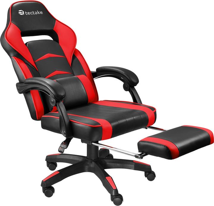 Actual product image tectake Comodo Racing Office Chair with Footrest