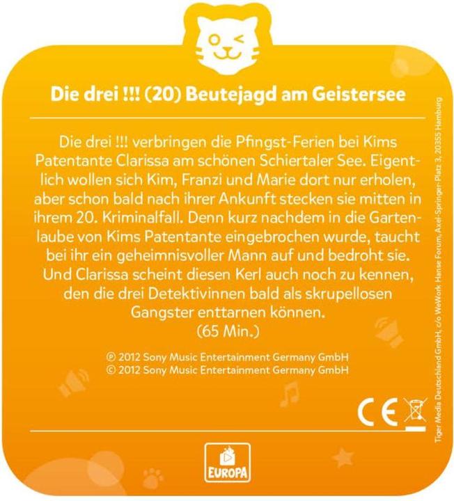Actual product image Tigermedia The Three Episode 55: Wild Horse in Danger (German)