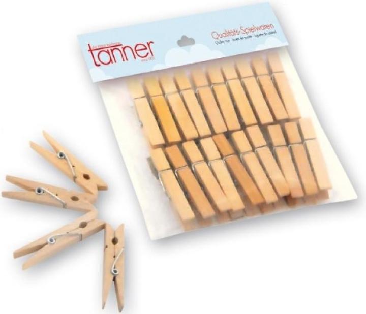 Actual product image Tanner 20 clothes pegs wood