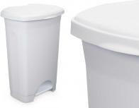 Arte Regal plastic pedal garbage can 50l white (50 l)