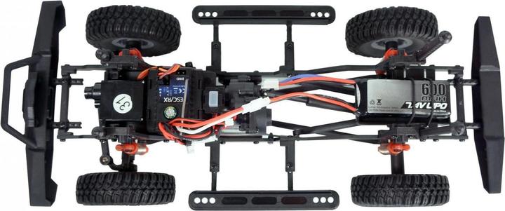Produktbild Amewi AMXRock AM18 Elektro Brushed Crawler 4WD 1:18 RTR Pick-Up blau (RTR Ready-to-Run)