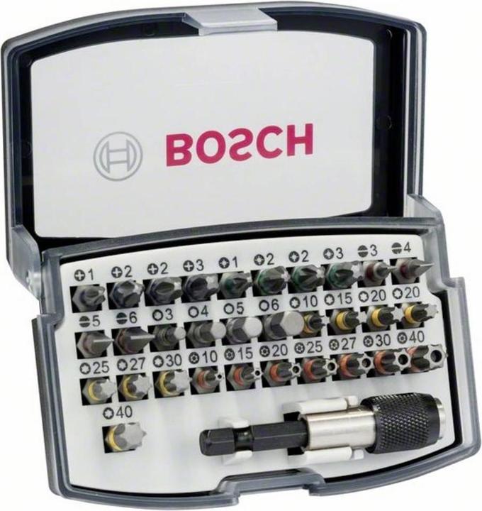 Bosch Professional Zubehör Bit-Set (PH1 / PH2 / PH3 / PZ1 / PZ2 / PZ3 / HEX3 / HEX4 / HEX5 / HEX6 / T10 / T15 / T20 / T25 / T27 / T30 / T40 / SL3 / SL4 / SL5 / SL6 / TH10 / TH15 / TH20 / TH25 / TH27 / TH30 / TH40)
