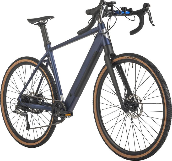 Actual product image Adore E-gravel bike 28" aluminium gravel touring bike GTR-770 rear motor 30NM / 10Ah dark blue matt (52 cm)