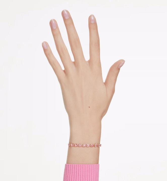 Immagine prodotto Swarovski Matrix Armband Tropfenschliff Rosa Gold (24 cm, Metallo Swarovski)