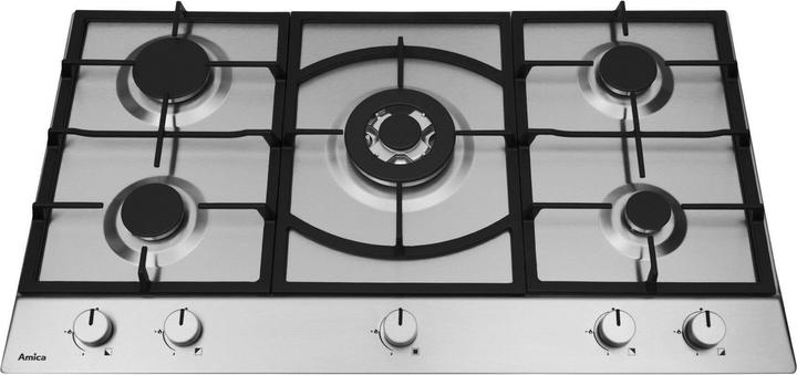 Actual product image Amica PG9511XPR Cooktop Stainless Steel Integrated Gas Cooktop 5 Zone(s)