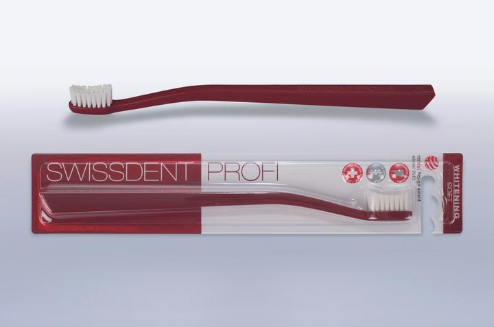 Immagine prodotto Swissdent PROFI Spazzolino da denti sbiancante Soft Red (1 pz) (Morbido, 1 x)