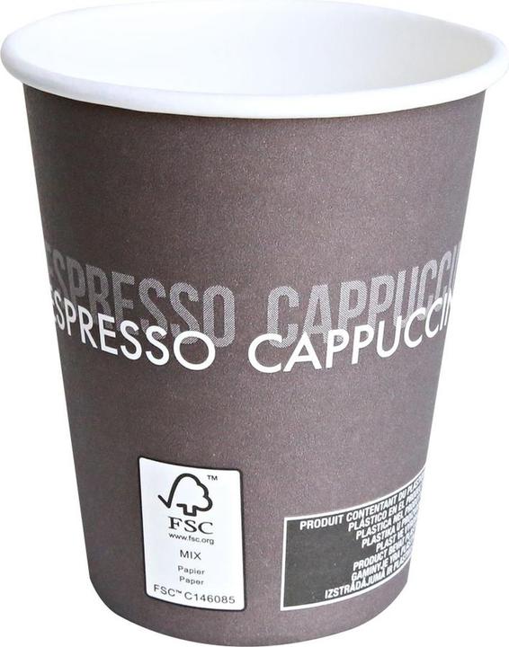 Produktbild Hygostar Kaffeebecher To Go 400ml DM 90mm Pappe braun-weiss VE=50 Stück (50 x)