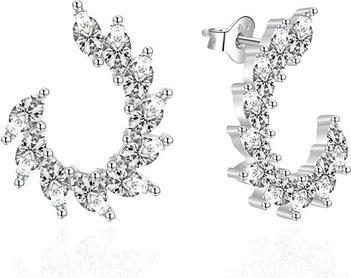 Produktbild Agato - Elegant silver earrings with zircons AGT-E053PW