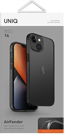 Actual product image Uniq etui Air Fender iPhone 14 6.1" szary/smoked grey tinted (Apple iPhone 14)