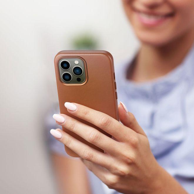 Actual product image Dux Ducis Naples Series Genuine Leather Case (Apple iPhone 13 Pro Max)
