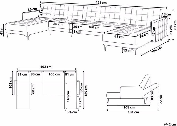 Produktbild Beliani Aberdeen (Bettsofa)