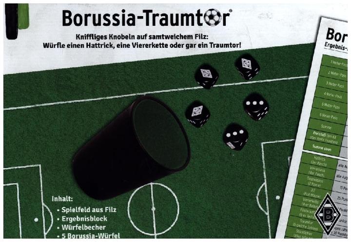 Actual product image ASS Altenburg 22182481 - Borussia Mönchengladbach dream goal, dice game, from 6 years (DE edition) (German)