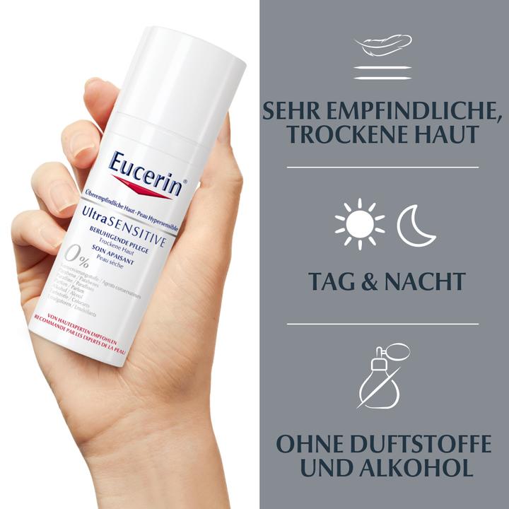Actual product image Eucerin Ultra Sensitive Soothing Care for dry skin (50 ml, Day cream)