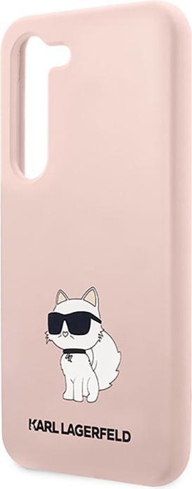 Actual product image Karl Lagerfeld KLHCS23SSNCHBCP S23 S911 hardcase pink/pink Silicone Choupette (Samsung Galaxy S23)