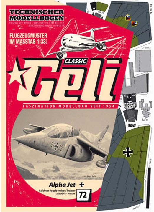 Produktbild Geli alpha jet jabog 41 kartonmodell