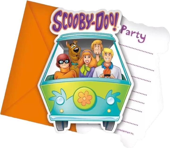 Produktbild Scooby Doo Figuren Grusskarte Geburtstag 6erPack (6 x)