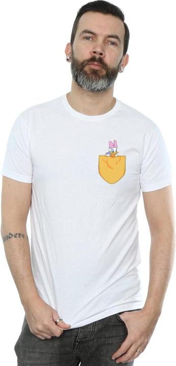Actual product image Disney Mens Daisy Duck Faux Pocket T-Shirt (XL)