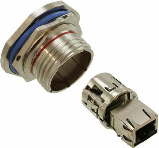 Produktbild Amphenol Steckverbinder, Buchse, RJ45, Gerade, CAT5e, Panelmontage