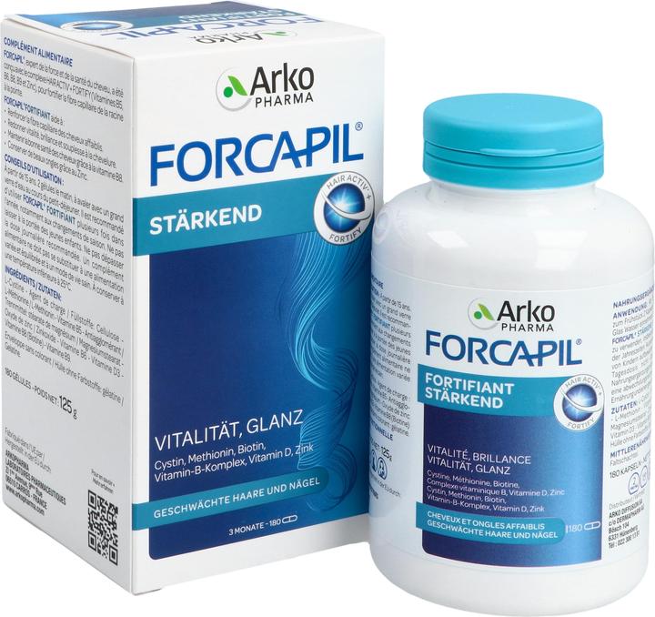 Immagine prodotto Arkopharma Forcapil Haar und Nägel Kapseln (180 Pezzo/i, Pillole, 111 g)