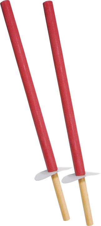 Hauser Wax cloth torch 2 pieces with wooden handle, 50 cm, burning time approx. 60 min.