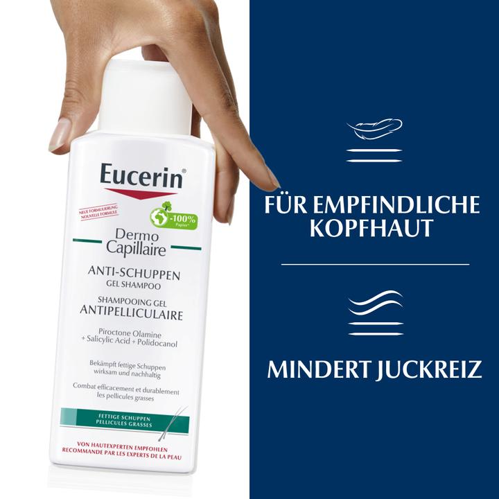 Produktbild Eucerin DermoCapillaire Anti-Schuppen Gel Shampoo (250 ml, Flüssiges Shampoo)