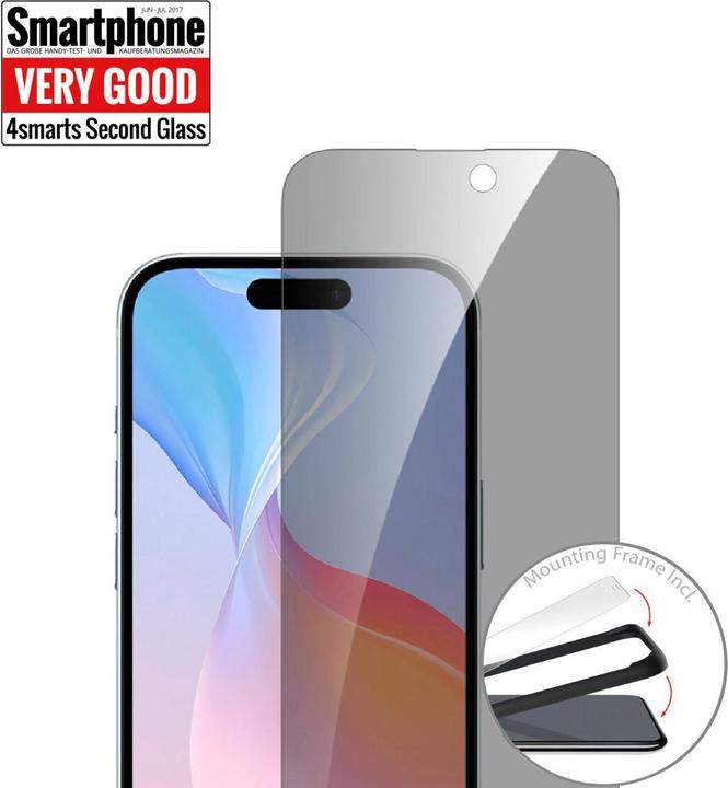 Actual product image 4smarts Second Glass Privacy (1 Piece, Apple iPhone 16)