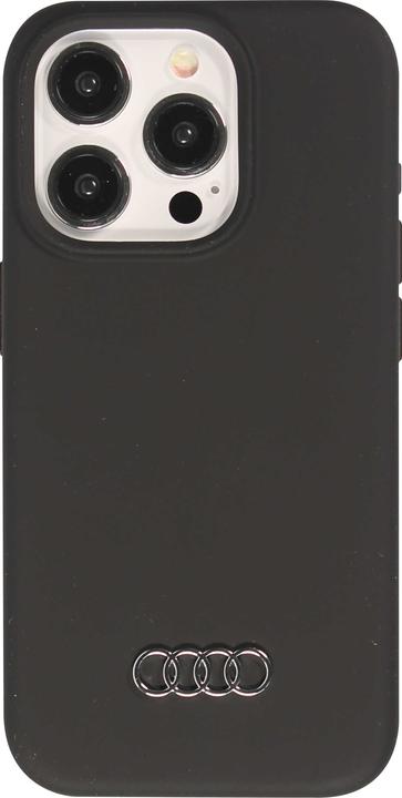 Actual product image Audi Silicone Case iPhone 15 Pro 6.1" czarny/black hardcase AU-LSRIP15P-Q3/D1-BK (Apple iPhone 15 Pro)
