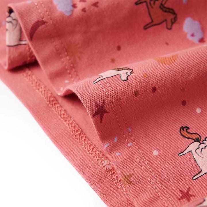 Produktbild VidaXL Kinderpyjama mit Langen Ärmeln Altrosa 92,Material: 95 (92)