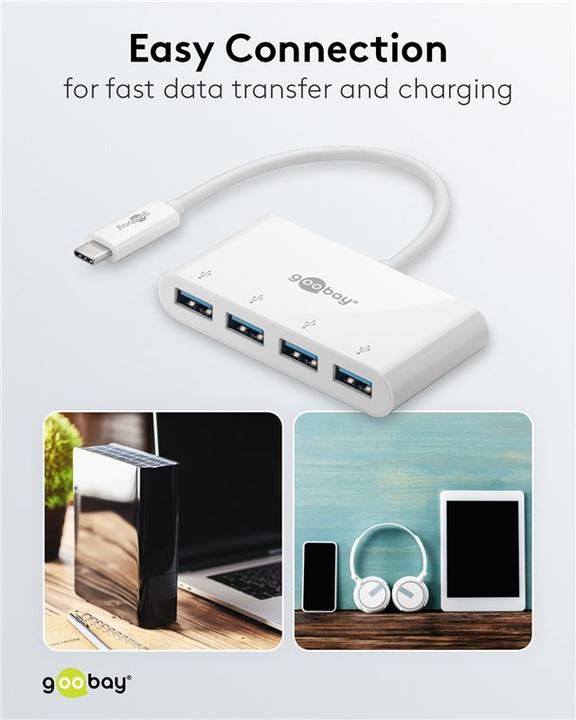 Produktbild Goobay 4-fach USB-C Multiport (USB-C, 4 Ports)