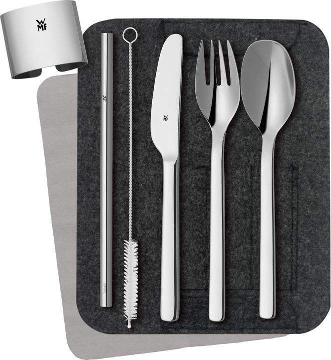 Produktbild WMF Besteckset Outdoor Reisebesteck my2Go 8-teilig Campingbesteck mit Etui (8 Stück, Besteck Set)